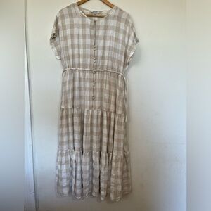 Madewell linen blend dress